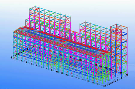 Turbine Building of 10,000T India Power Station